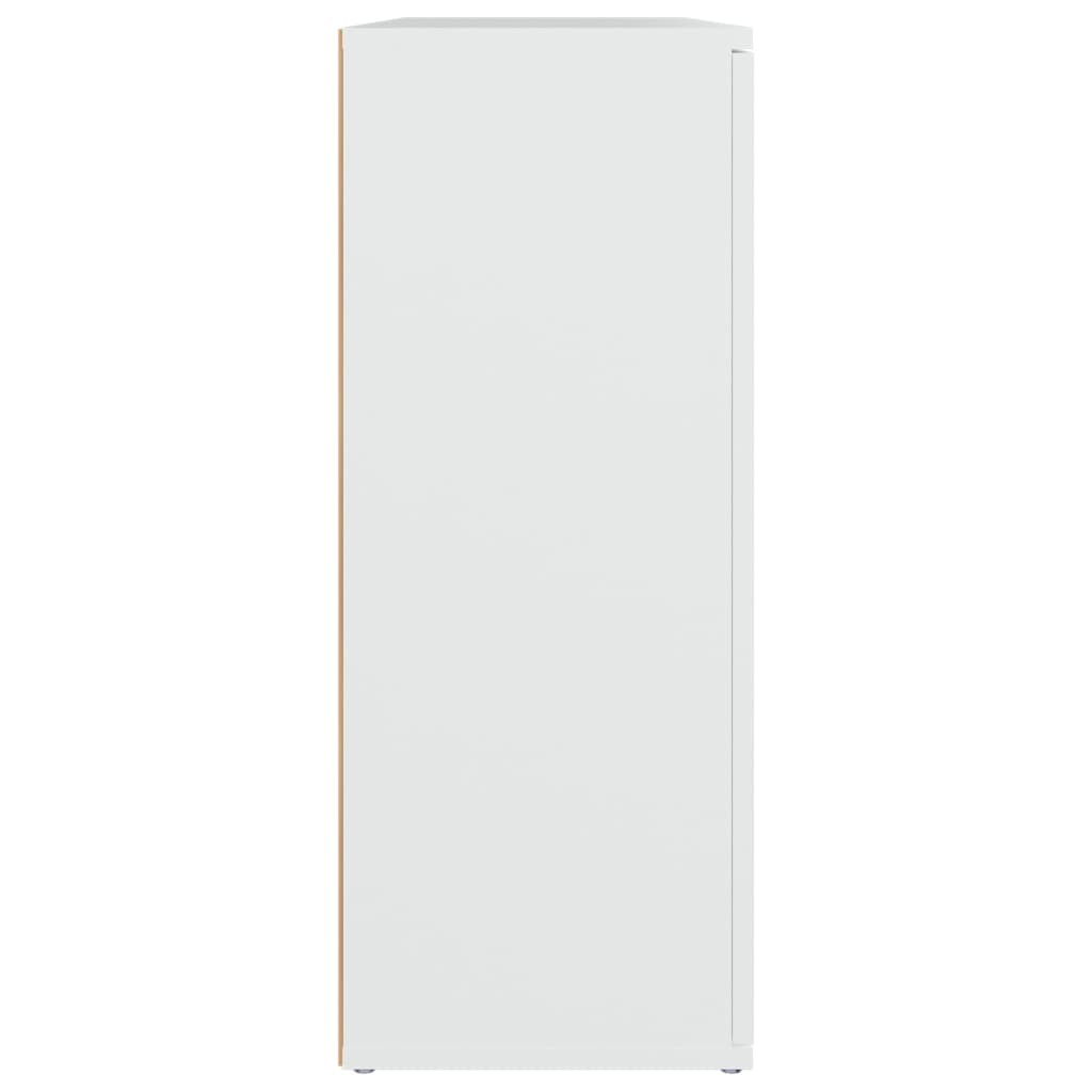 vidaXL Sideboard Weiß 91x29,5x75 cm Holzwerkstoff