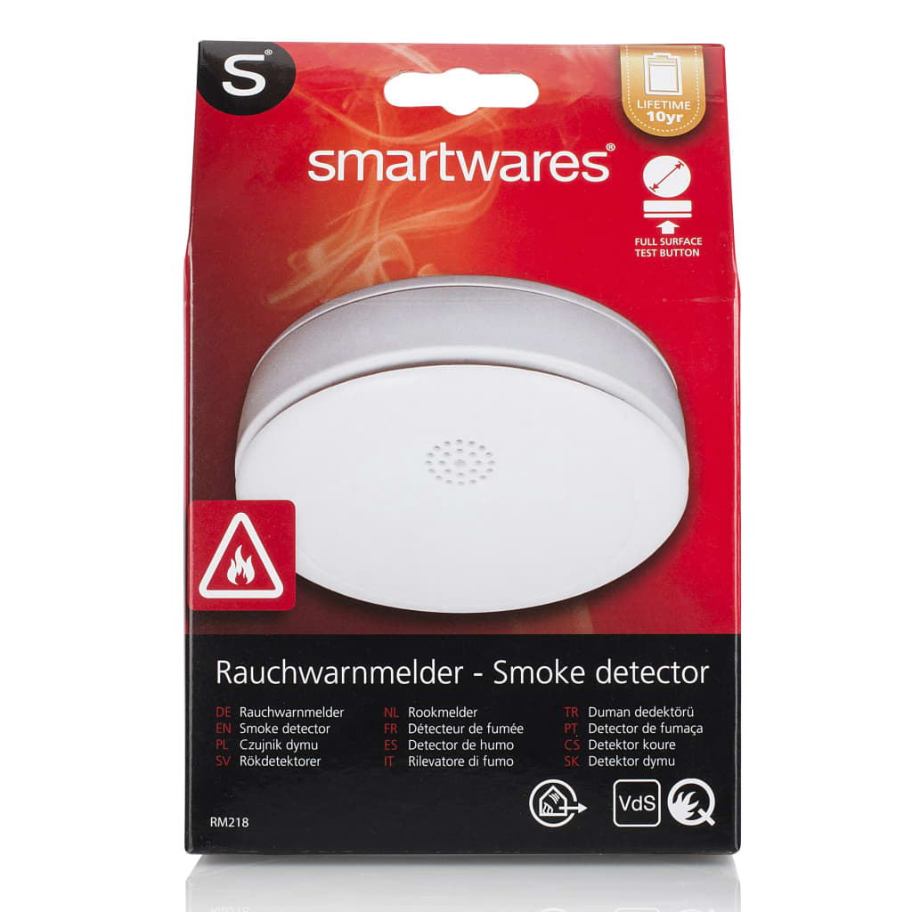 Smartwares Rauchmelder 12x9x4 cm Weiß