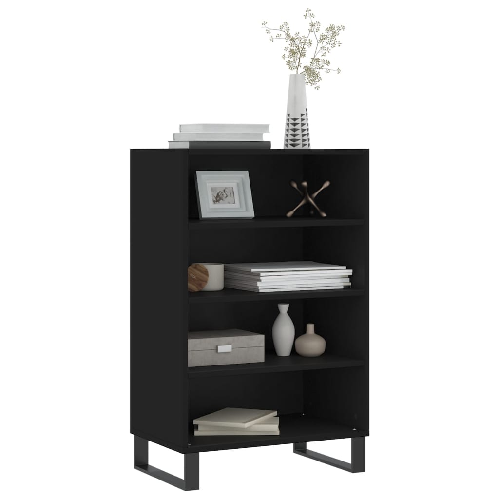 vidaXL Highboard Schwarz 57x35x90 cm Holzwerkstoff