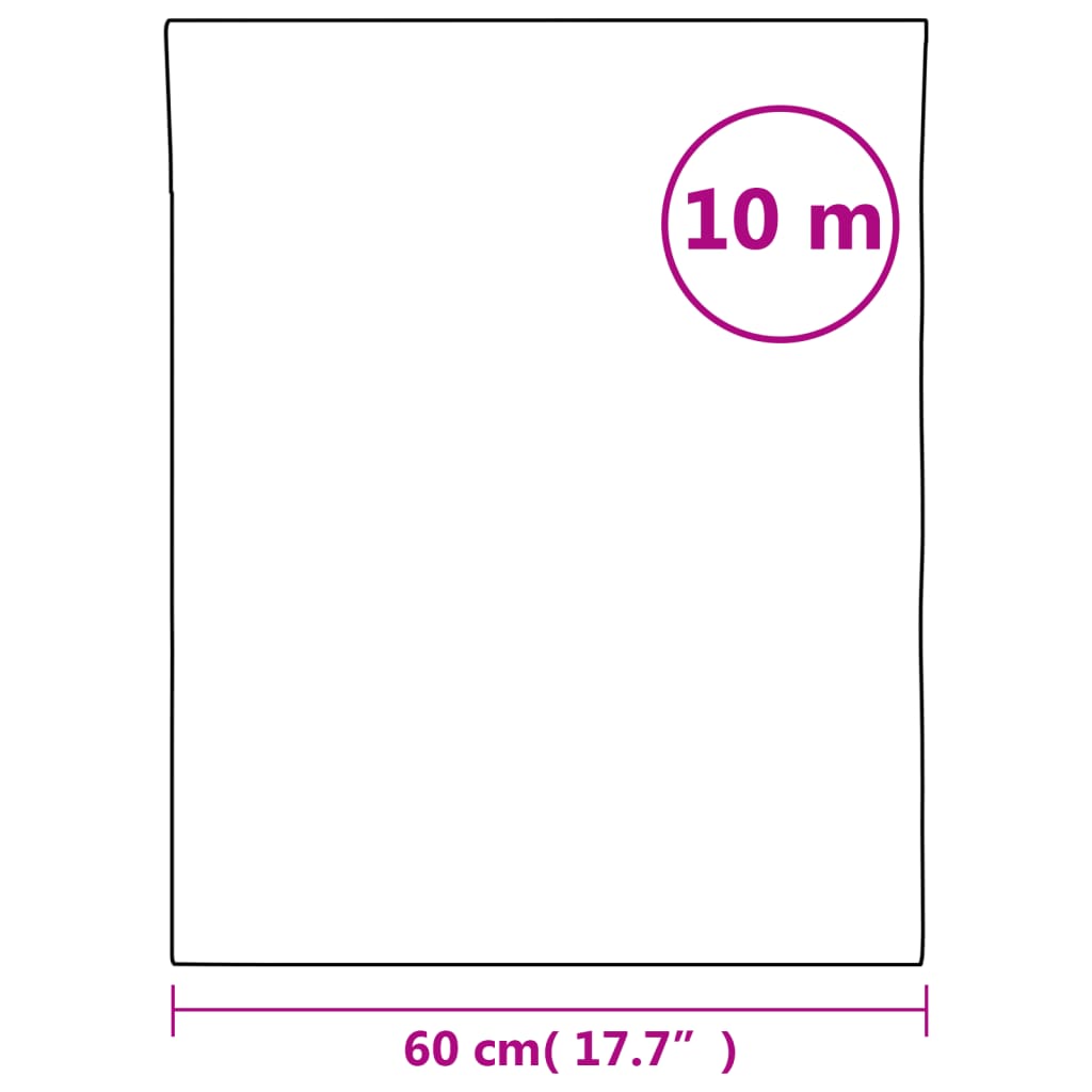 vidaXL Fensterfolie Matt Weiß 60x1000 cm PVC