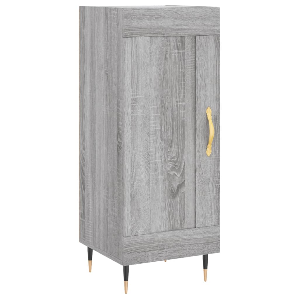 vidaXL Highboard Grau Sonoma 34,5x34x180 cm Holzwerkstoff