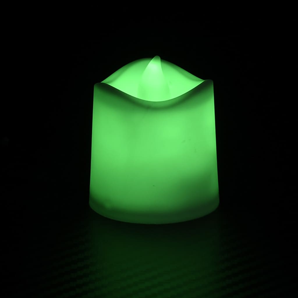 vidaXL Flammenlose Teelichter LED-Kerzen Elektrisch 50 Stk. Bunt