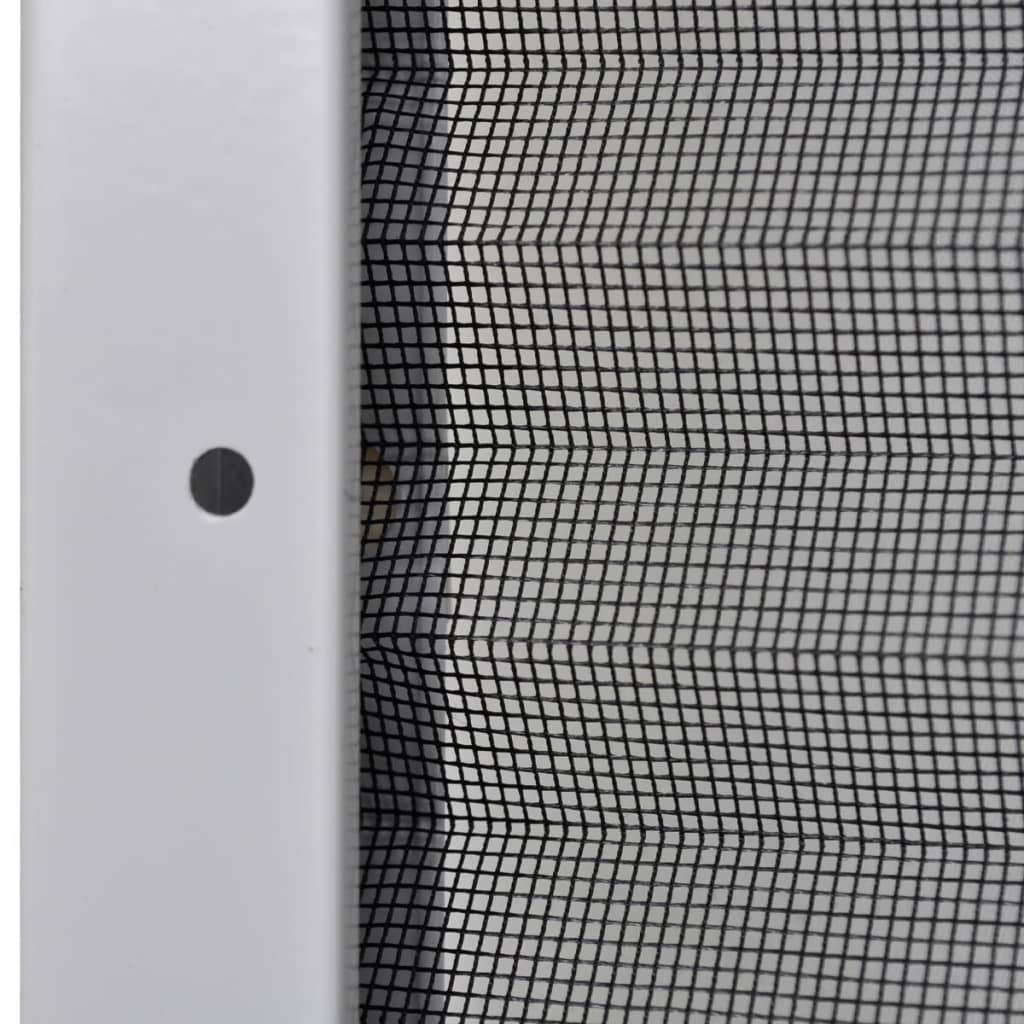 vidaXL Insektenschutz-Plissee für Fenster Aluminium 80 x 120 cm