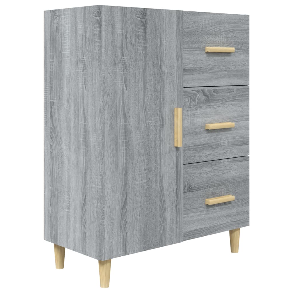 vidaXL Sideboard Grau Sonoma 69,5x34x90 cm Holzwerkstoff