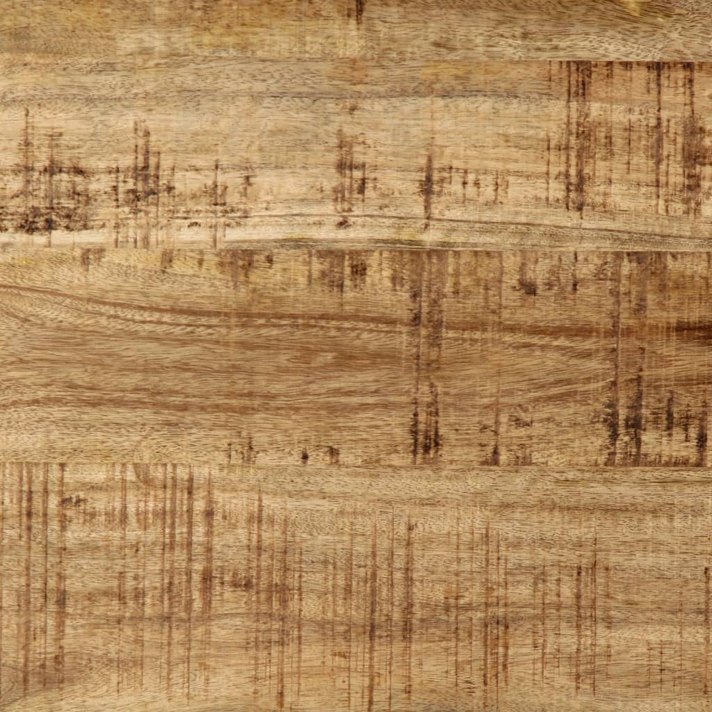 vidaXL Esstisch 120x55x76 cm Raues Mangoholz