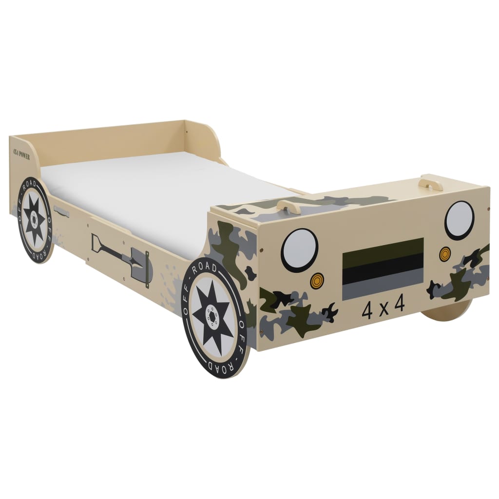 vidaXL Kinderbett im Geländewagen-Design 90×200 cm Camouflage