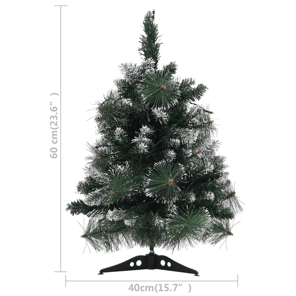 vidaXL Künstlicher Weihnachtsbaum mit Beleuchtung & Ständer Grün 60 cm