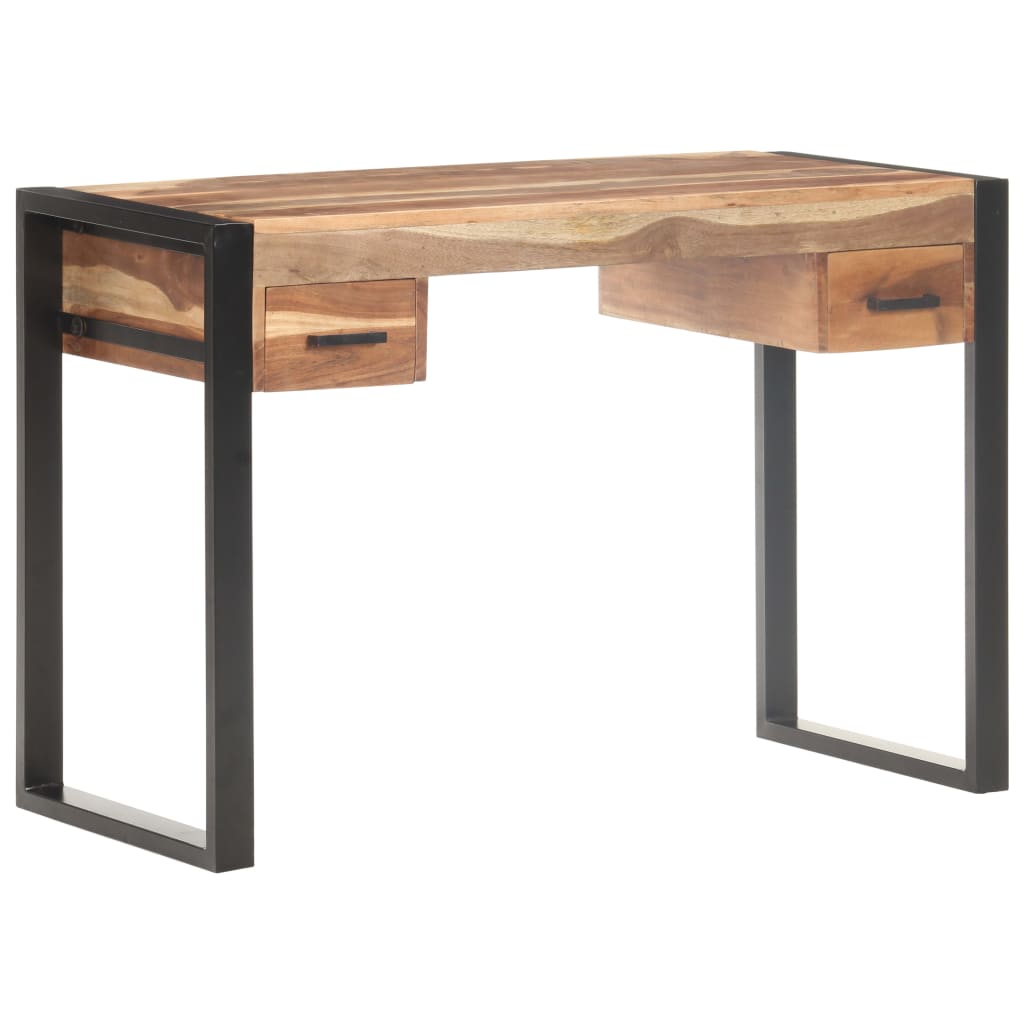 vidaXL Schreibtisch 110x50x76 cm Massivholz