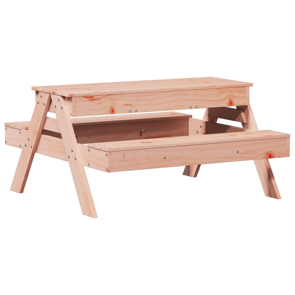 vidaXL Picknicktisch mit Sandkasten für Kinder Massivholz Douglasie