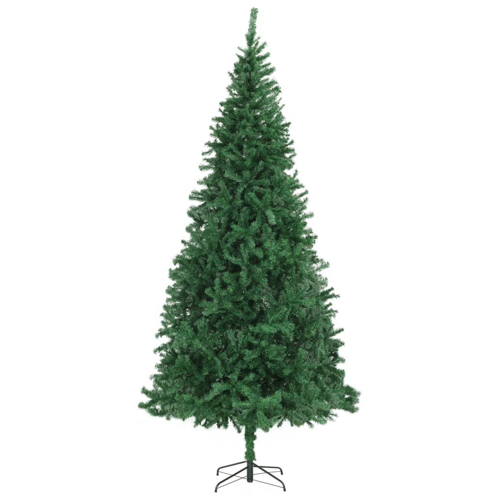 vidaXL Künstlicher Weihnachtsbaum Beleuchtung & Kugeln LEDs 300cm Grün