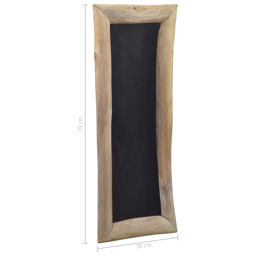 vidaXL Tafel 3 Stk. 30×70 cm Massivholz Teak