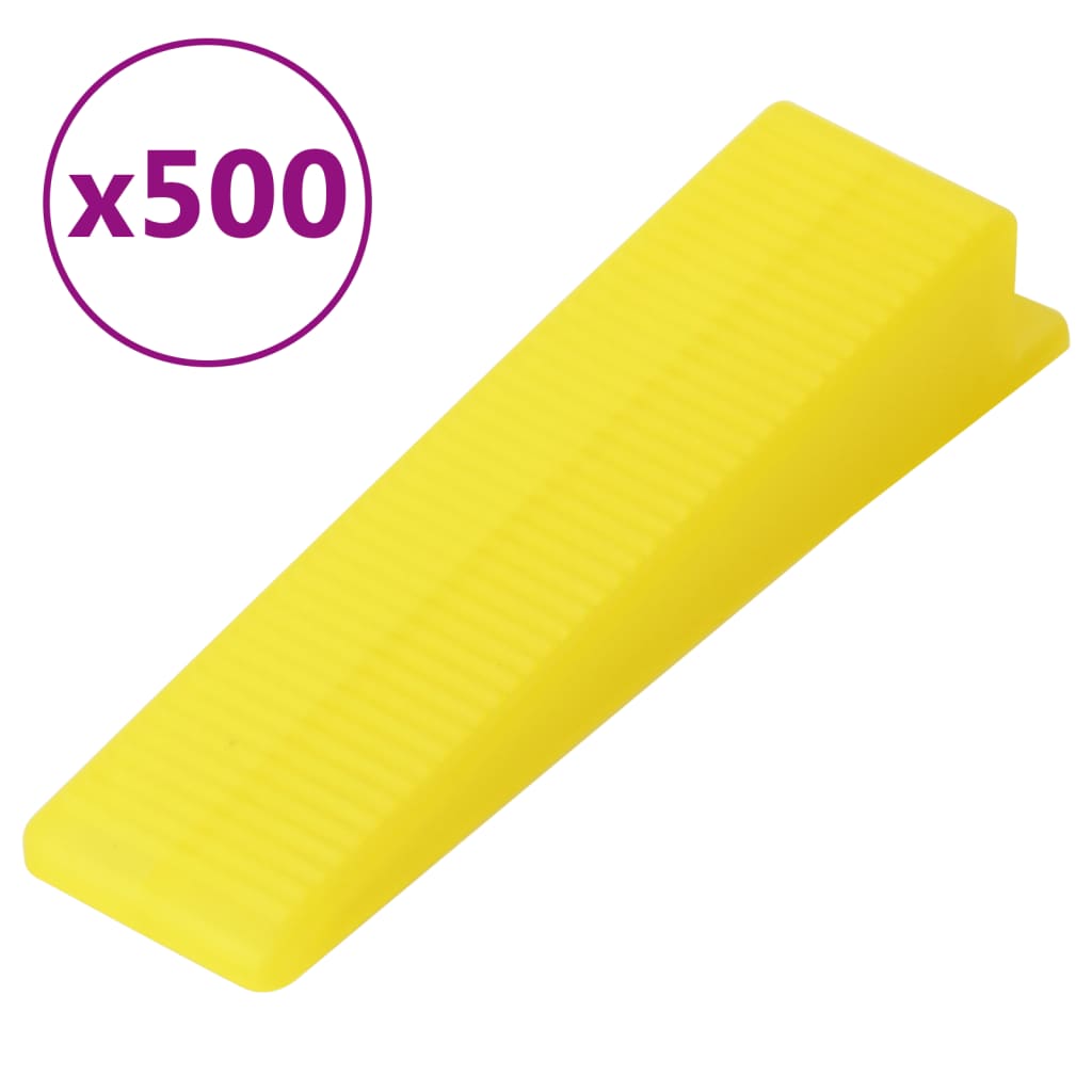 vidaXL Fliesen-Nivelliersystem 500 Keile 2500 Clips 3 mm