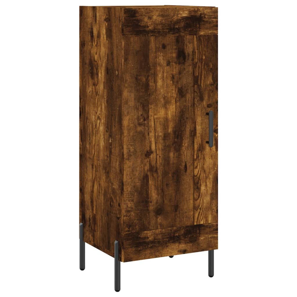 vidaXL Sideboard Räuchereiche 34,5x34x90 cm Holzwerkstoff