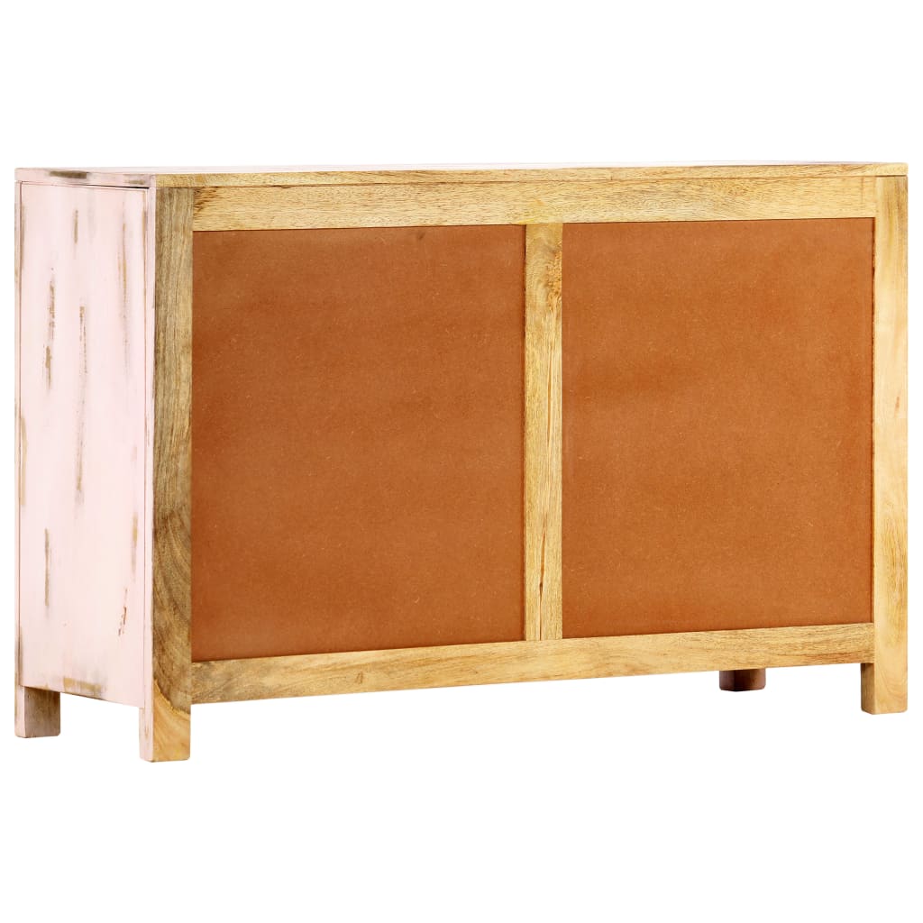 vidaXL Sideboard Hellrosa 110×35×70 cm Massivholz Mango