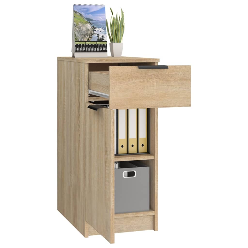 vidaXL Schreibtischschrank Sonoma-Eiche 33,5x50x75 cm Holzwerkstoff