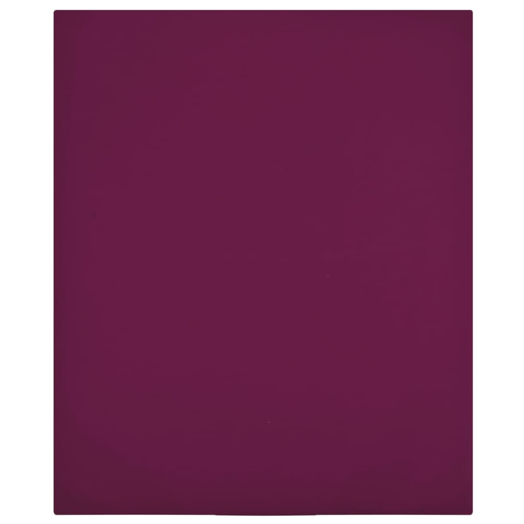 vidaXL Spannbettlaken Jersey Bordeauxrot 160x200 cm Baumwolle