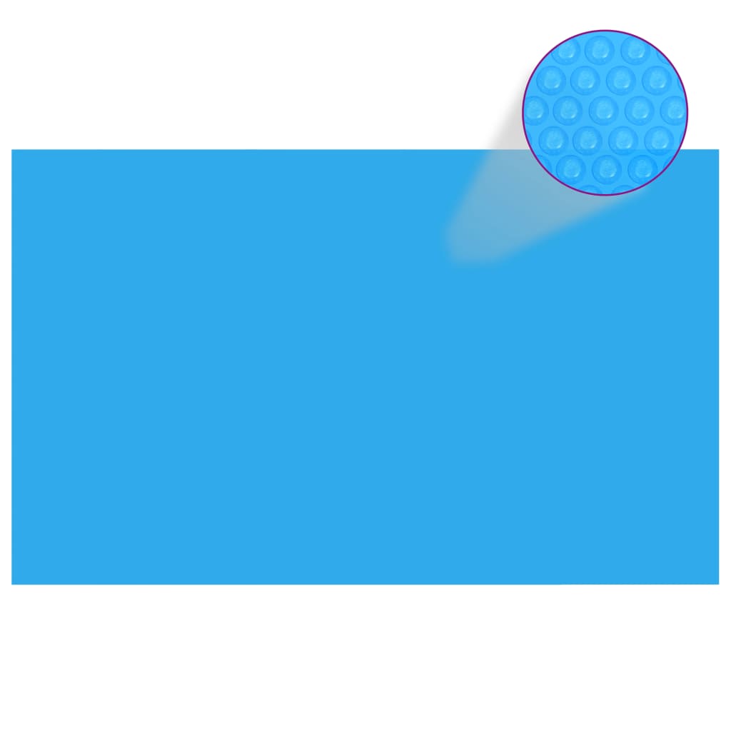Rechteckige Pool-Abdeckung 260 x 160 cm PE Blau