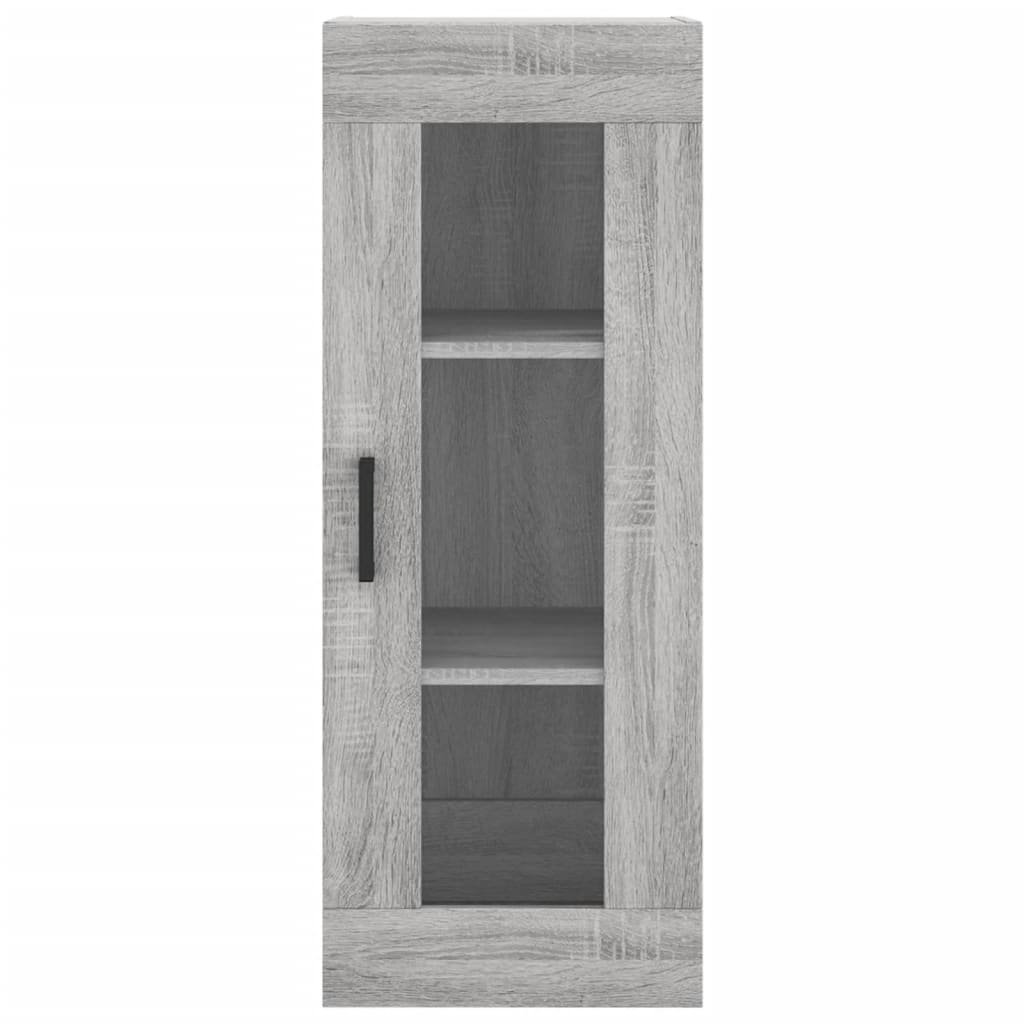 vidaXL Wandschrank Grau Sonoma 34,5x34x90 cm