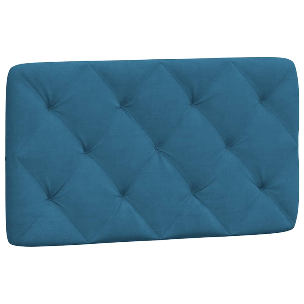 vidaXL Kopfteil-Kissen Blau 80 cm Samt