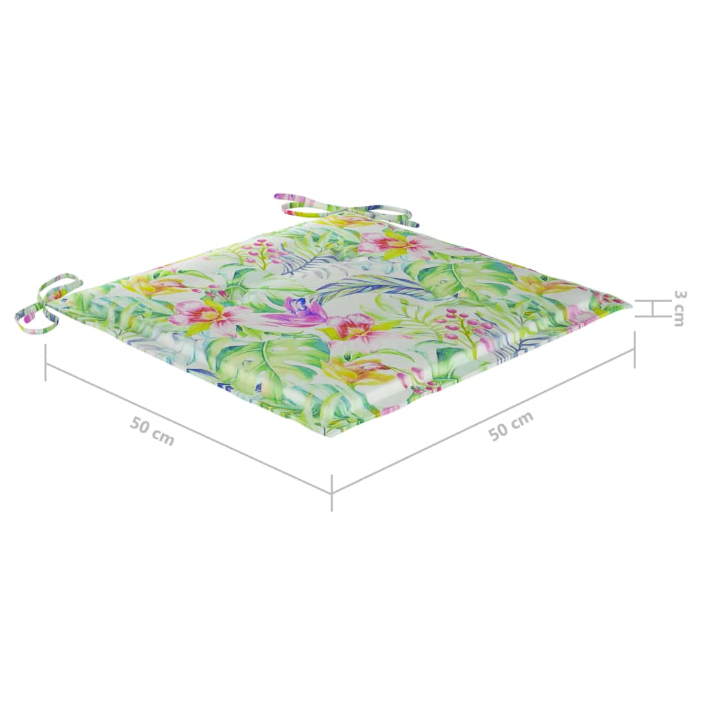 vidaXL Garten-Essstühle 8 Stk. mit Kissen Massivholz Akazie