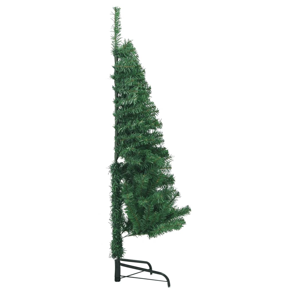 vidaXL Künstlicher Eck-Weihnachtsbaum Grün 120 cm PVC