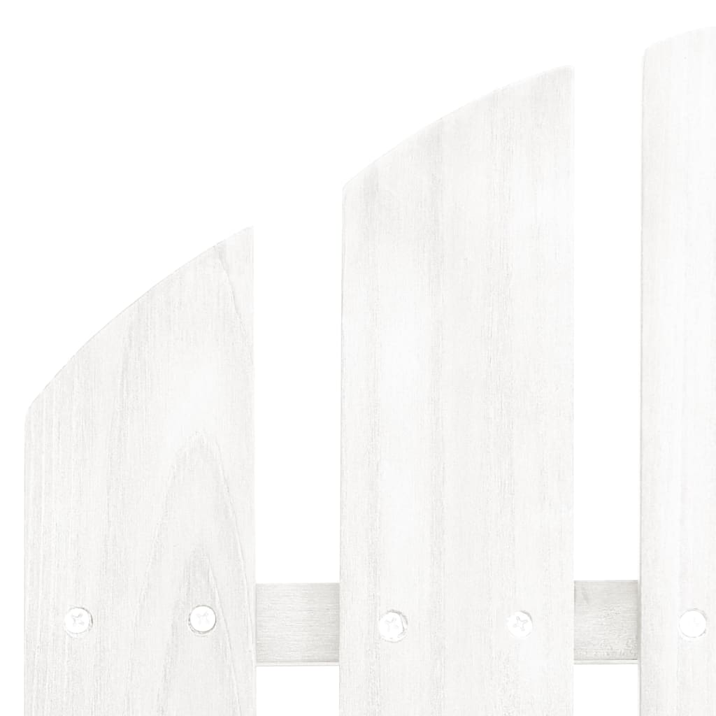 vidaXL Adirondack-Gartenstuhl mit Fußstütze & Tisch Tannenholz Weiß