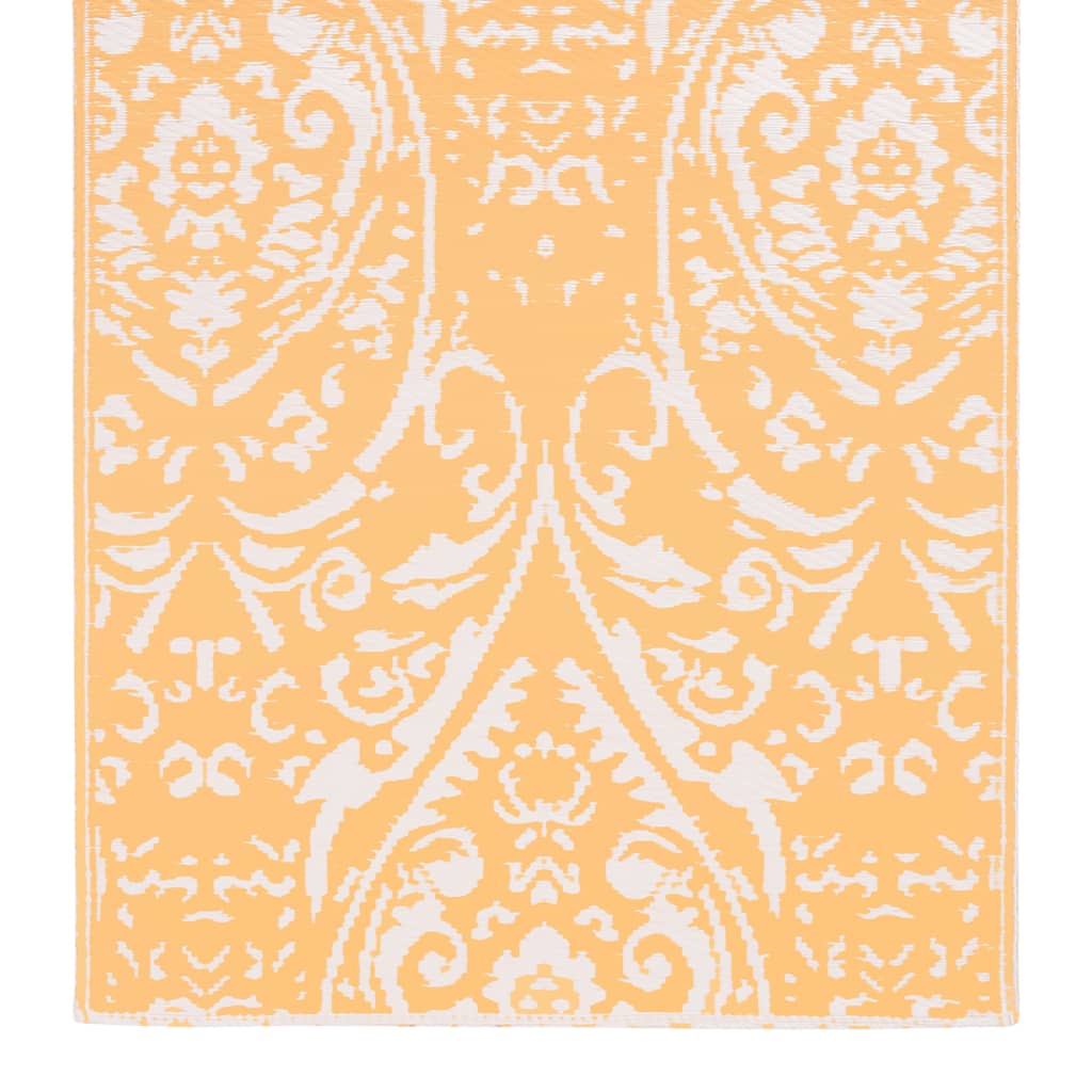 vidaXL Outdoor-Teppich Orange und Weiß 160x230 cm PP