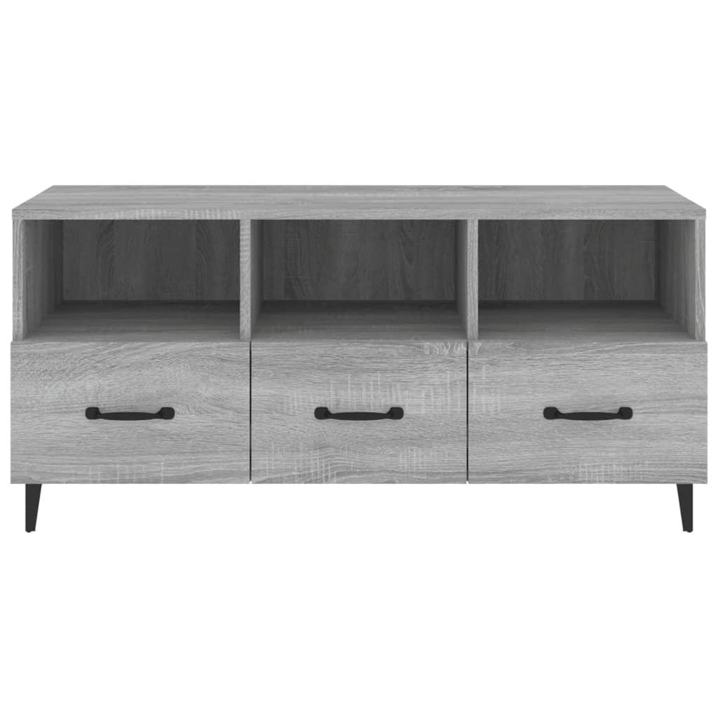 vidaXL TV-Schrank Grau Sonoma 102x35x50 cm Holzwerkstoff