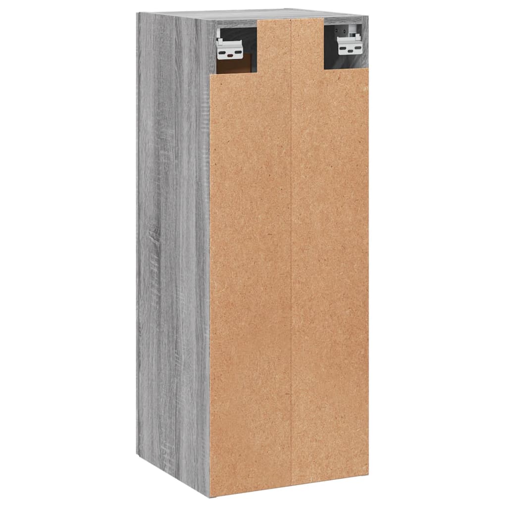 vidaXL Wandschrank Grau Sonoma 34,5x34x90 cm Holzwerkstoff