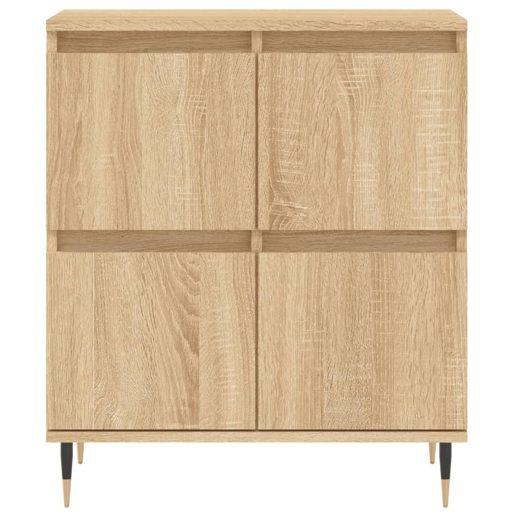 vidaXL Sideboards 2 Stk. Sonoma-Eiche Holzwerkstoff