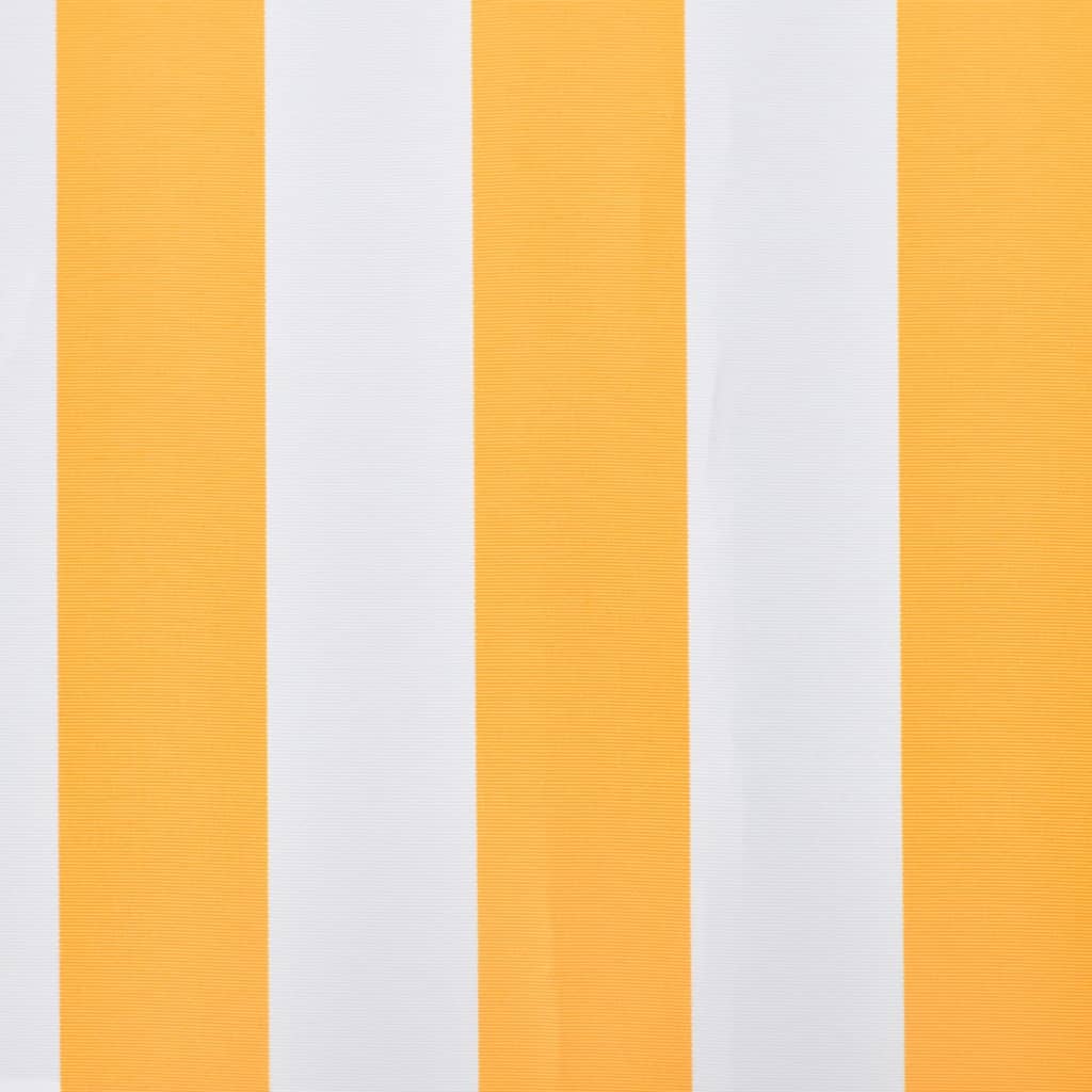 vidaXL Markisenbespannung Canvas Orange & Weiß 350x250 cm