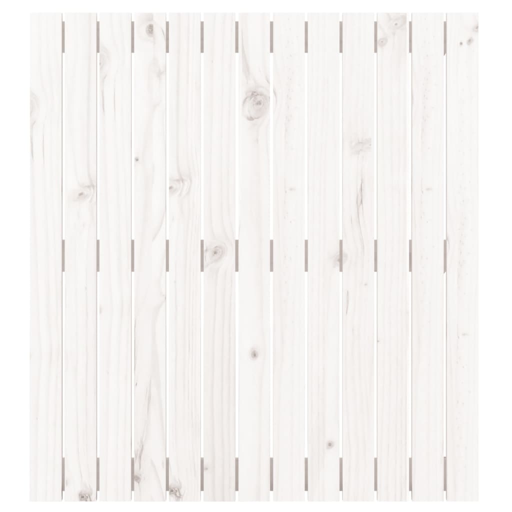 vidaXL Wand-Kopfteil Weiß 82,5x3x90 cm Massivholz Kiefer