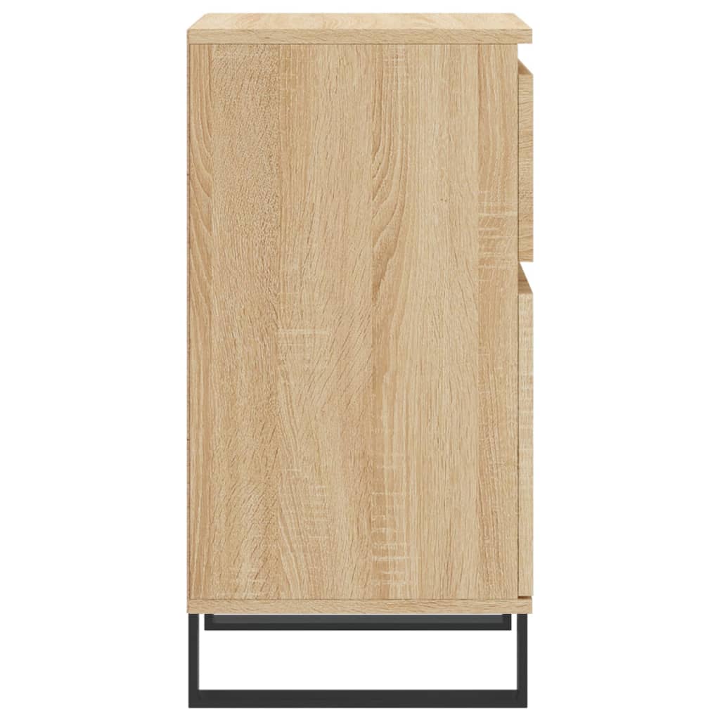 vidaXL Sideboards 2 Stk. Sonoma-Eiche 40x35x70 cm Holzwerkstoff