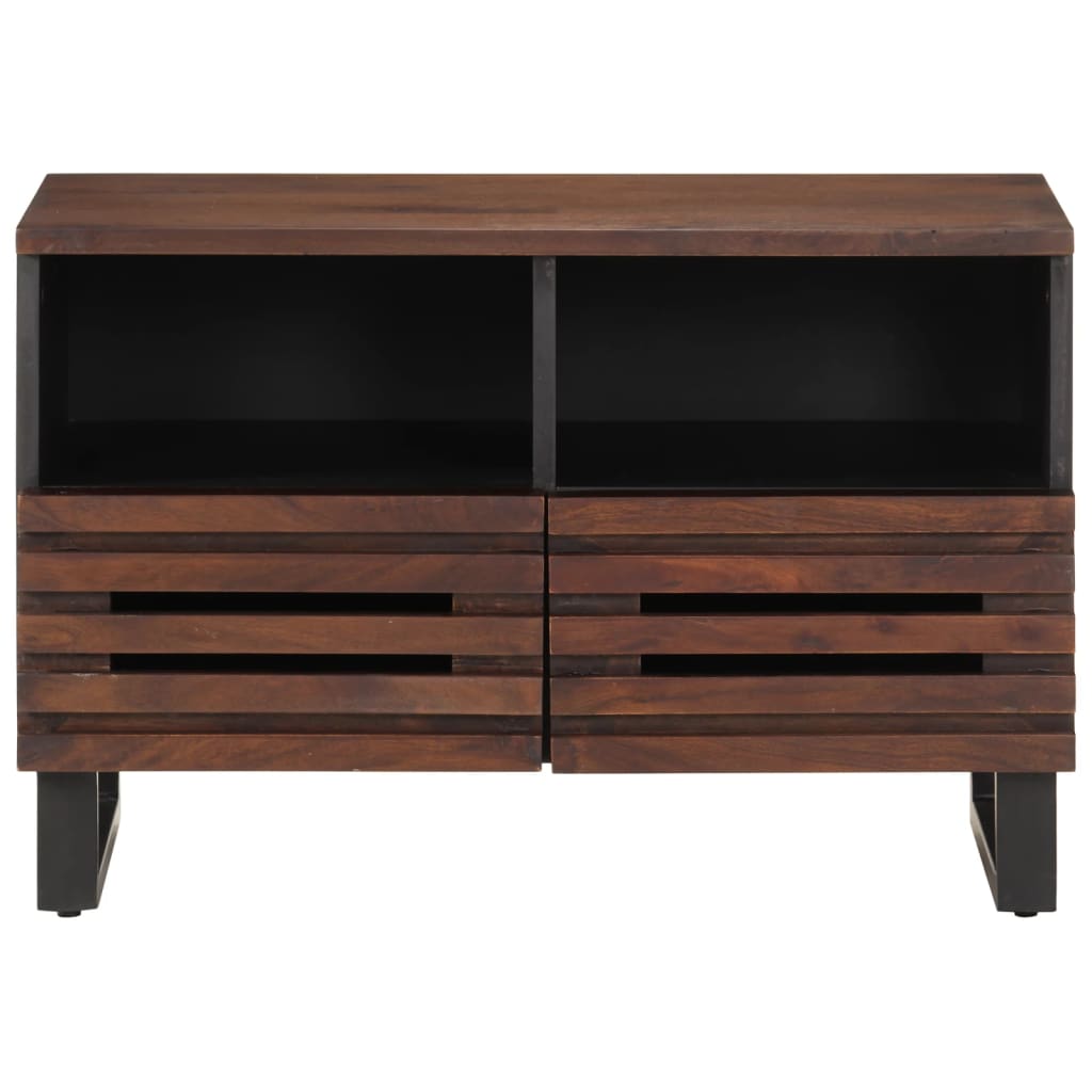 vidaXL TV-Schrank Braun 70x34x46 cm Massivholz Mango