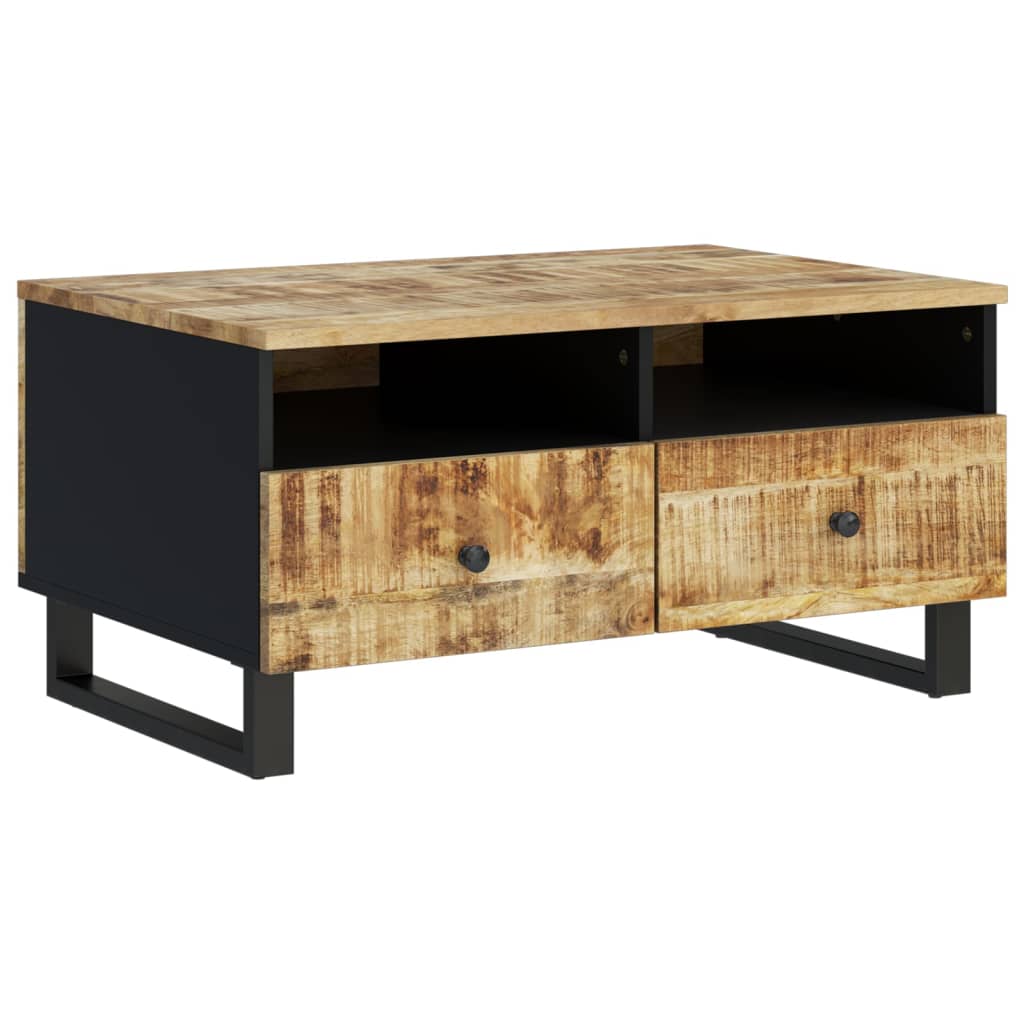 vidaXL Couchtisch 80x54x40 cm Massivholz Mango & Holzwerkstoff