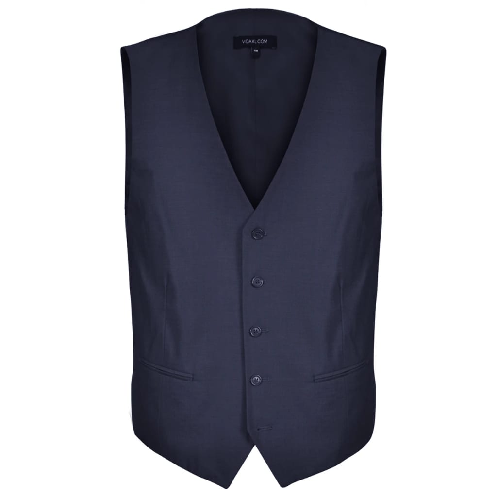 Dreiteiliger Herren-Business-Anzug Größe 54 Marineblau
