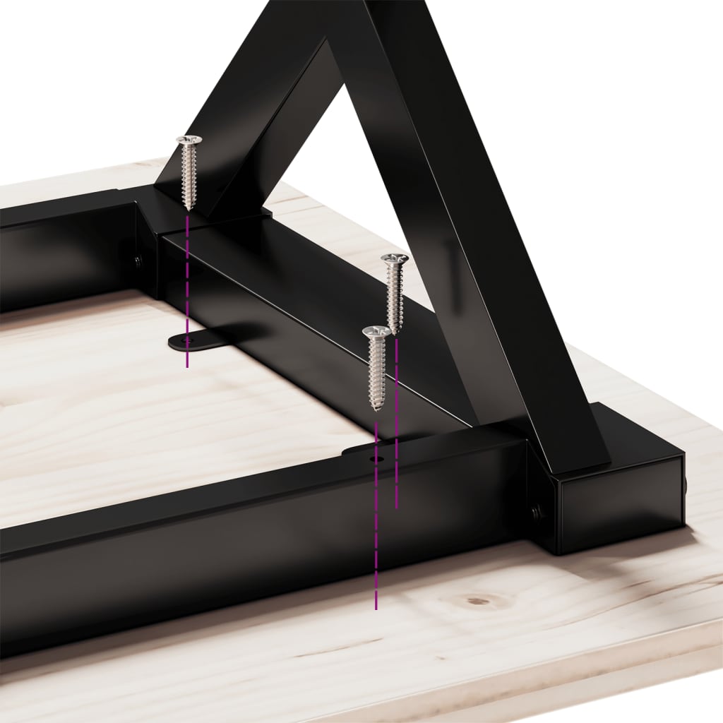 vidaXL Esstisch-Gestell in X-Form 40x40x73 cm Gusseisen