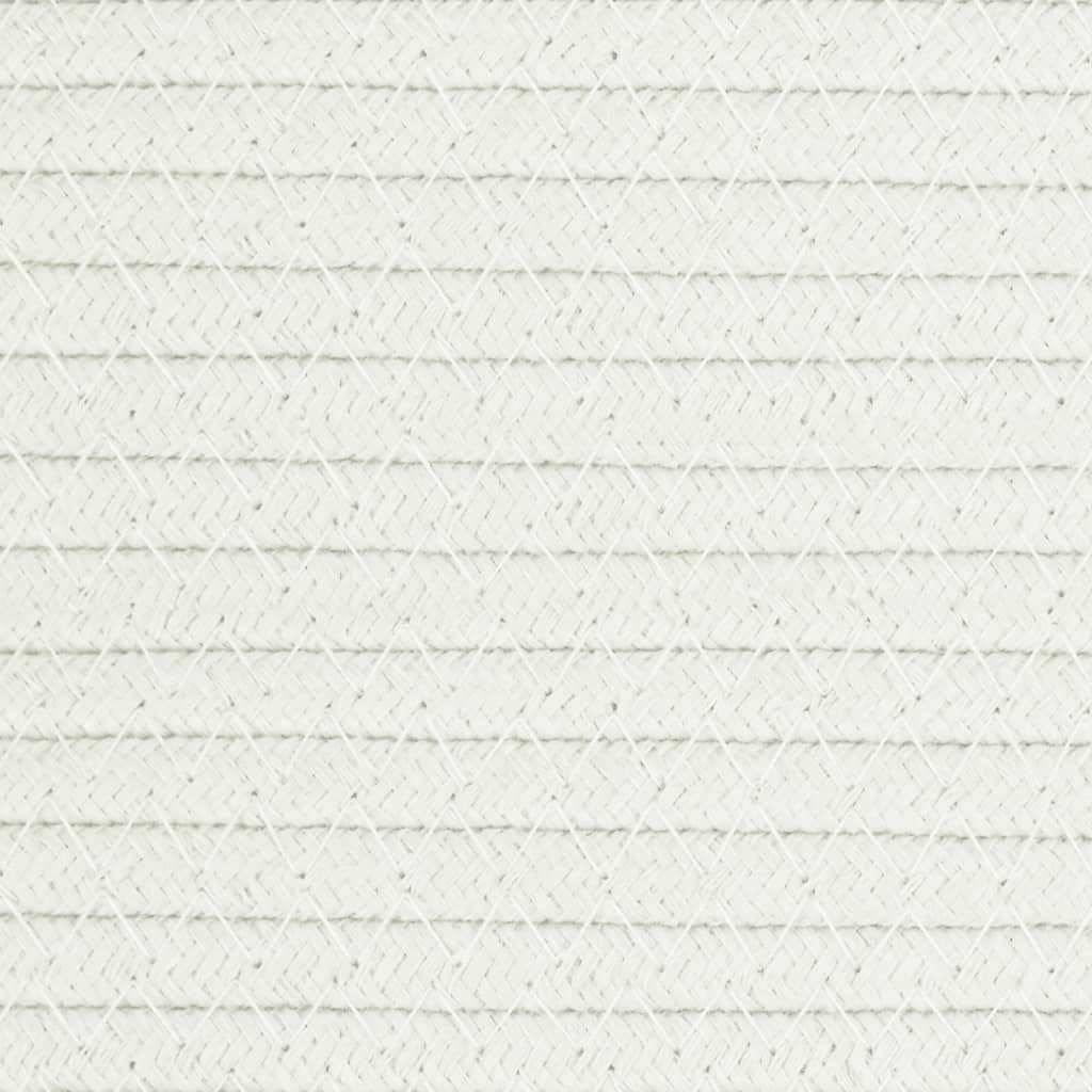 vidaXL Aufbewahrungskörbe 2 Stk. Braun und Weiß Ø24x18 cm Baumwolle
