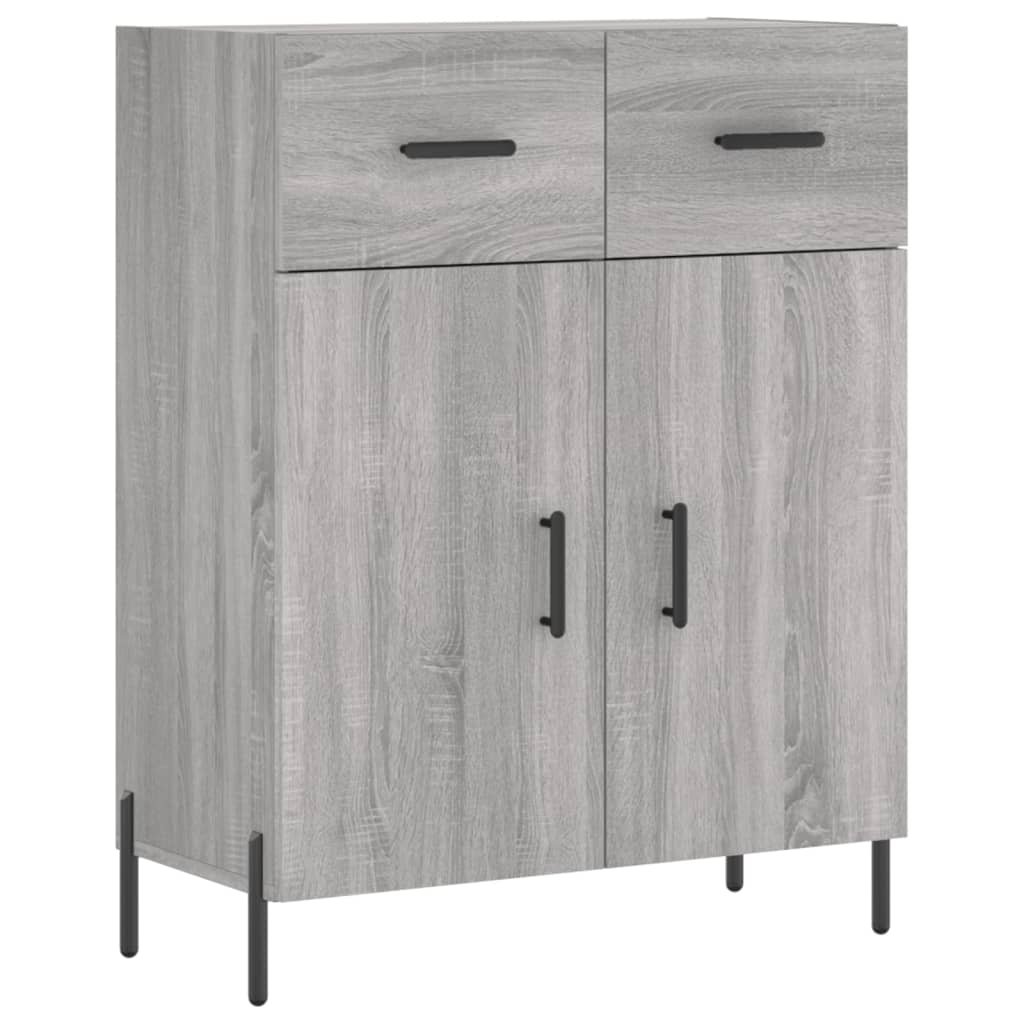 vidaXL Highboard Grau Sonoma 69,5x34x180 cm Holzwerkstoff