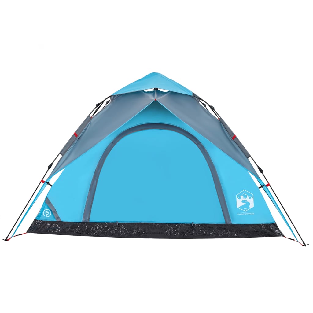 vidaXL Kuppel-Campingzelt 5 Personen Blau Quick Release