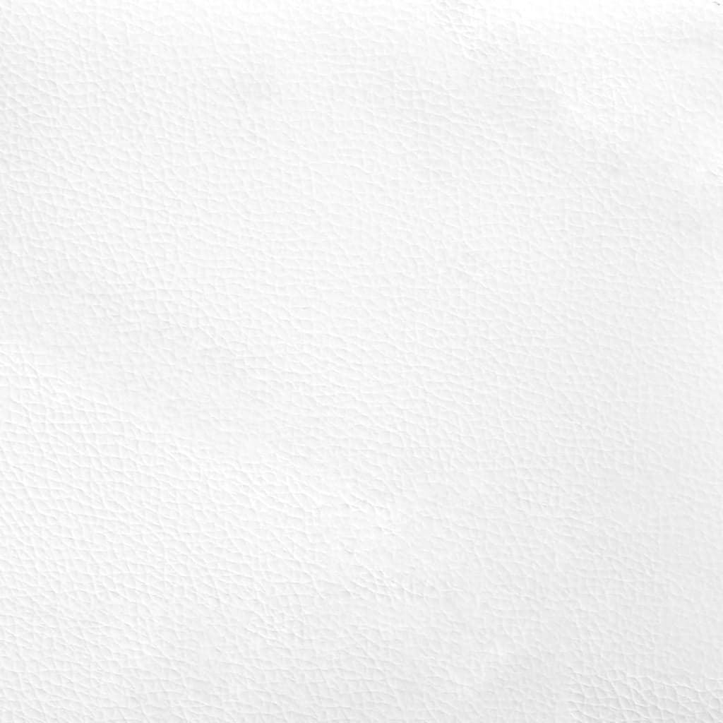 vidaXL Bettgestell mit Kopfteil Weiß und Schwarz 140x200 cm Kunstleder