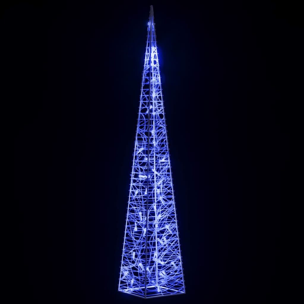 vidaXL LED-Leuchtkegel Acryl Deko Blau 90 cm