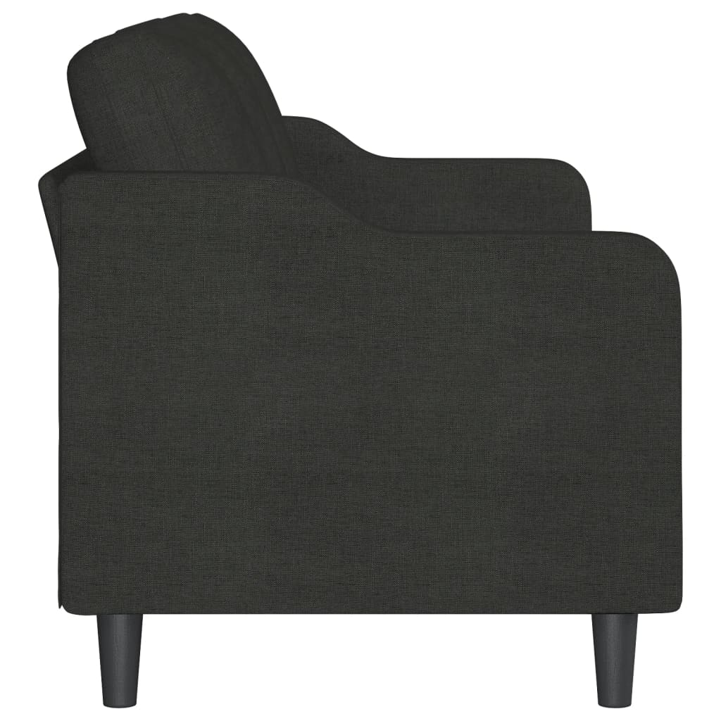 vidaXL 3-Sitzer-Sofa Schwarz 180 cm Stoff