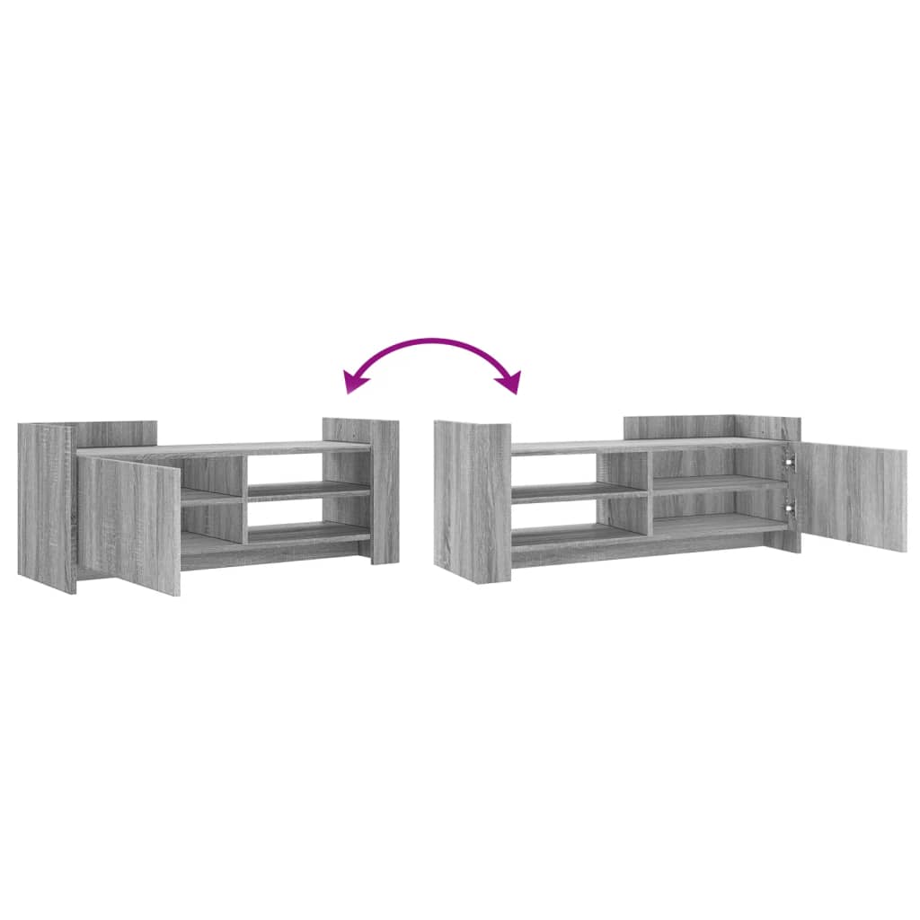 vidaXL TV-Schrank Grau Sonoma 100x35x40 cm Holzwerkstoff