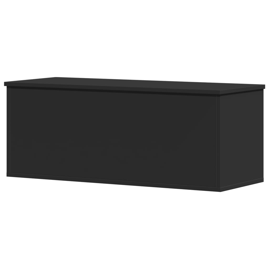 vidaXL Truhe Schwarz 90x35x35 cm Holzwerkstoff