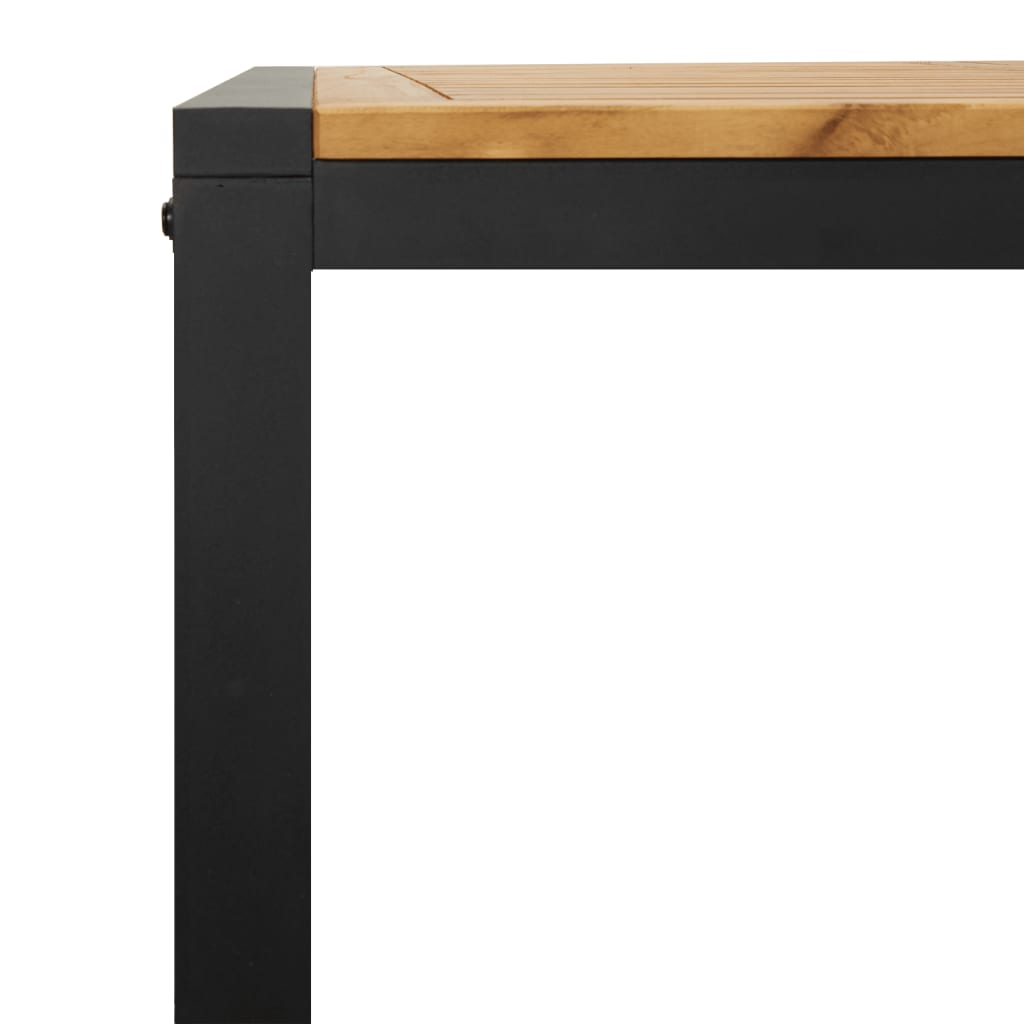 vidaXL Gartentisch mit Beinen in U-Form 160x80x75 cm Massivholz Akazie