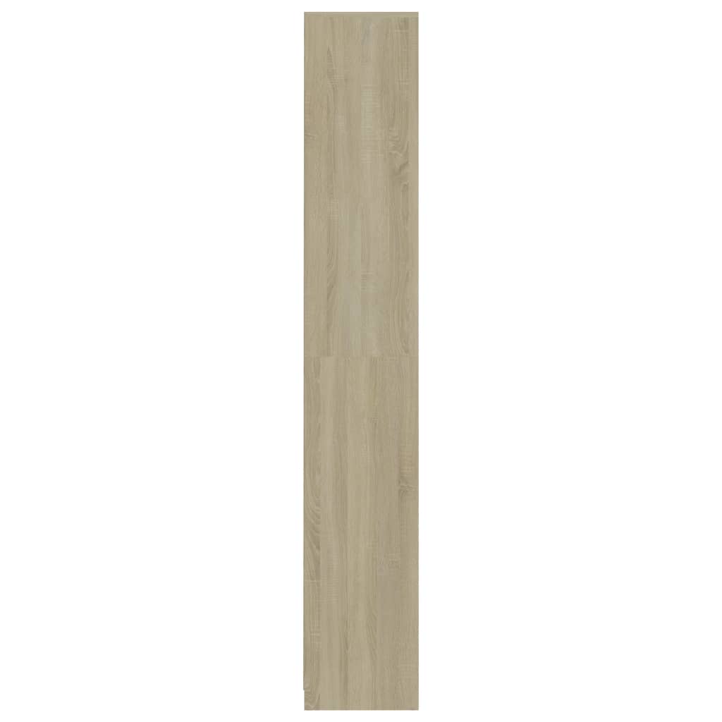 vidaXL Badezimmerschrank Sonoma-Eiche 30x30x183,5 cm Holzwerkstoff
