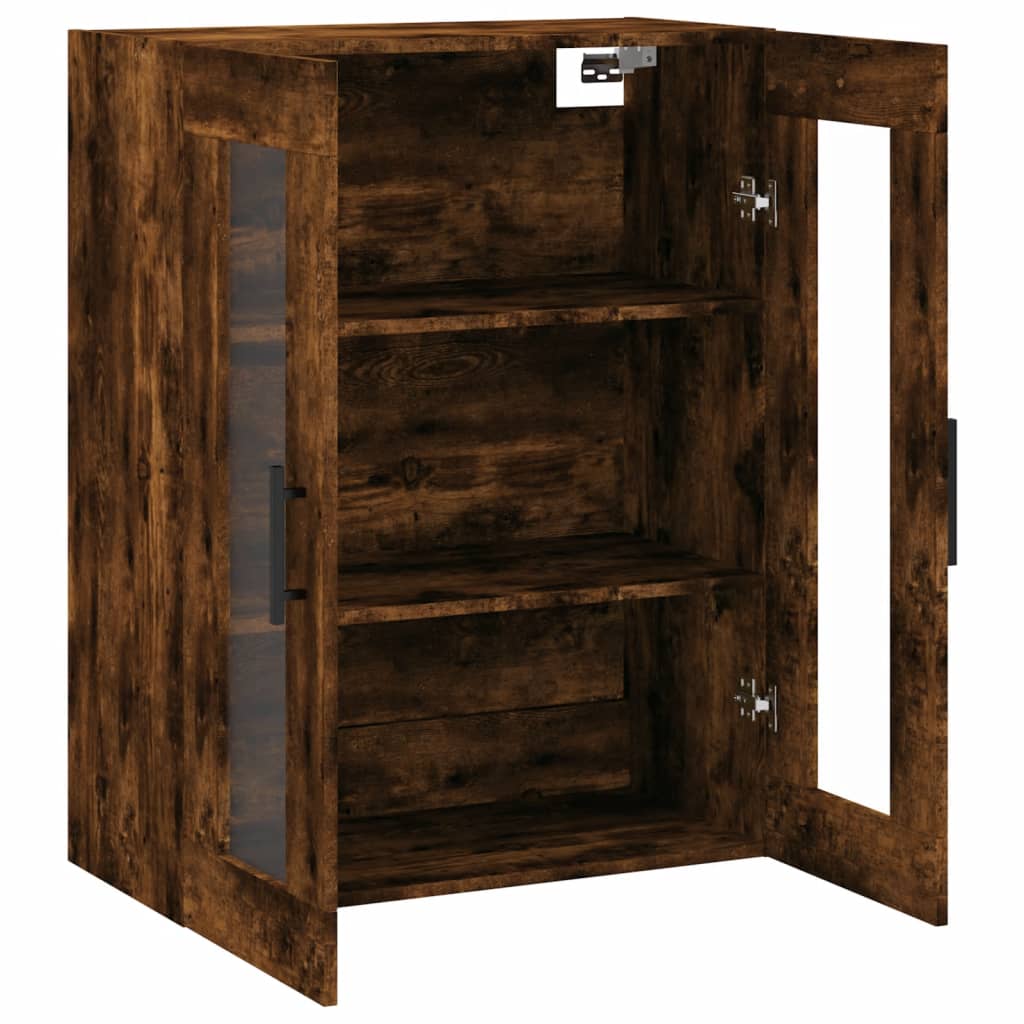 vidaXL Wandschrank Räuchereiche 69,5x34x90 cm