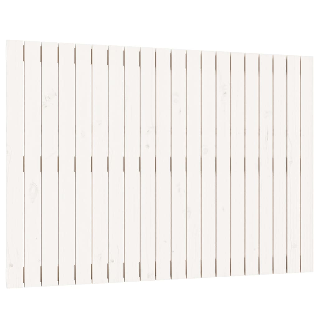 vidaXL Wand-Kopfteil Weiß 127,5x3x90 cm Massivholz Kiefer