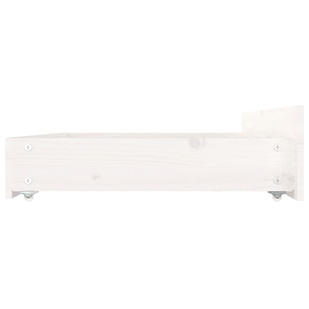 vidaXL Bett mit Schubladen Weiß 180x200 cm